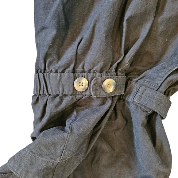 Everlane Black The Fatigue Apron Jumpsuit Size 16 Baggy Relaxed‎ Fit NWT Organic - Picture 4 of 11